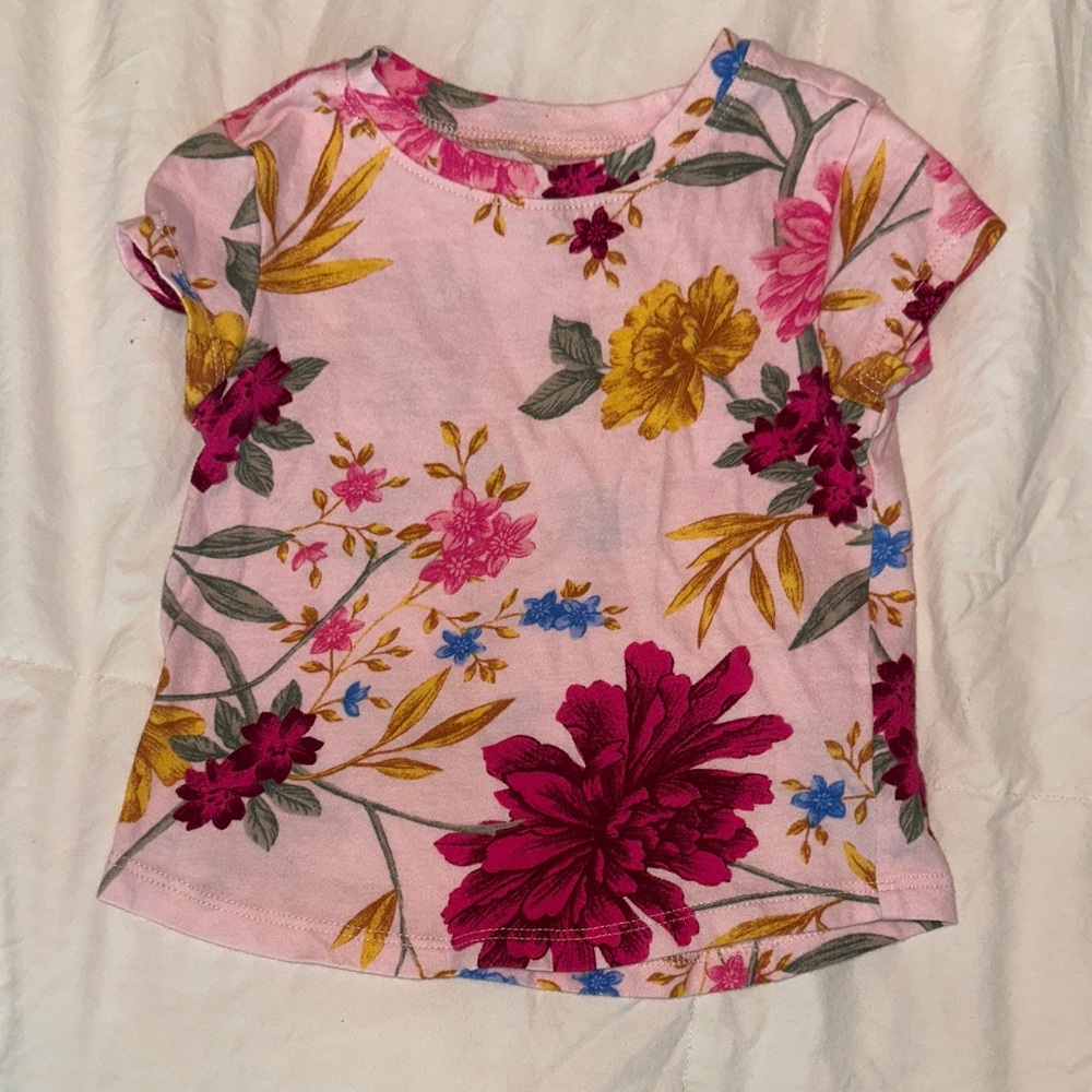 Old Navy Pink Floral Baby Top